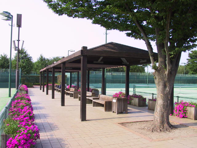 そうか公園テニスコートあずまや