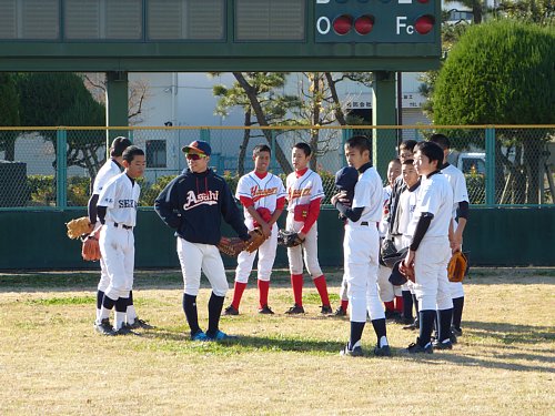 中学生軟式野球強化練習会の様子3