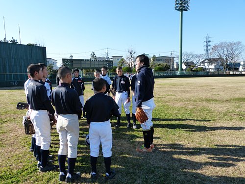 中学生軟式野球強化練習会の様子4