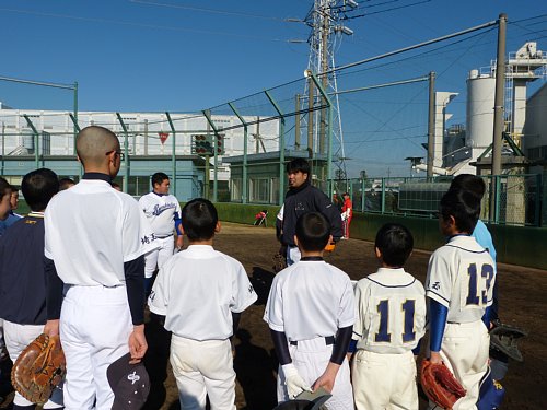 中学生軟式野球強化練習会の様子5
