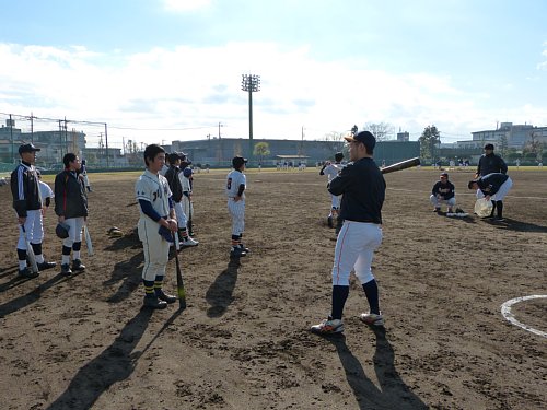 中学生軟式野球強化練習会の様子7