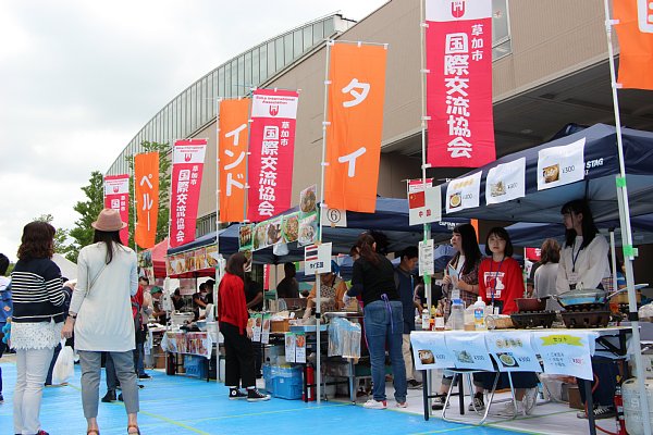 2018国際交流フェスティバル世界の食べ物コーナーの画像