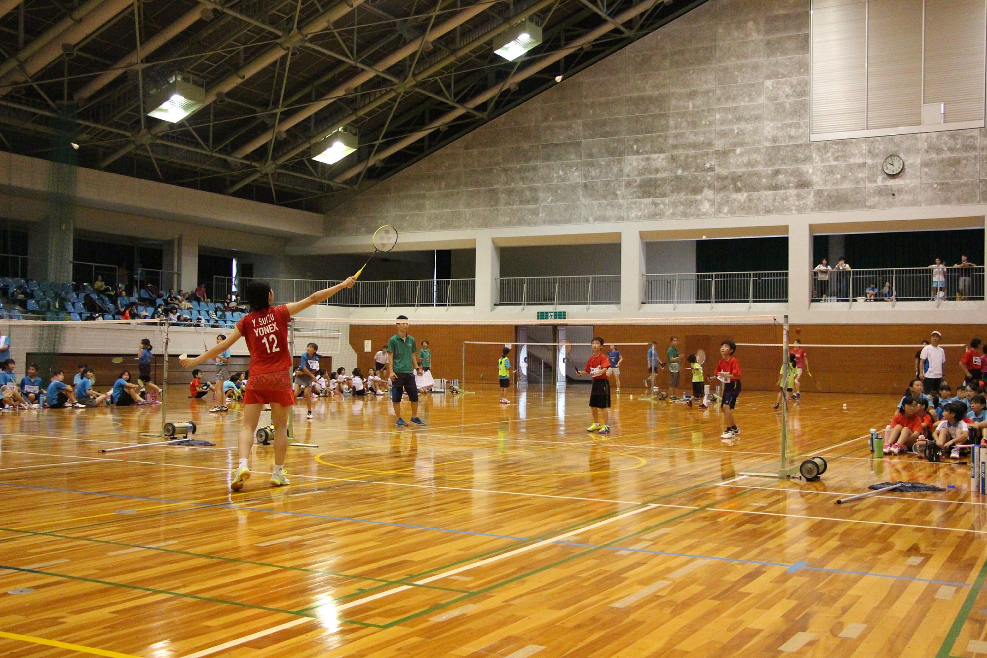 水津選手とラリー