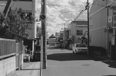 昭和30年ごろの東福寺北側にある路地の風景です。