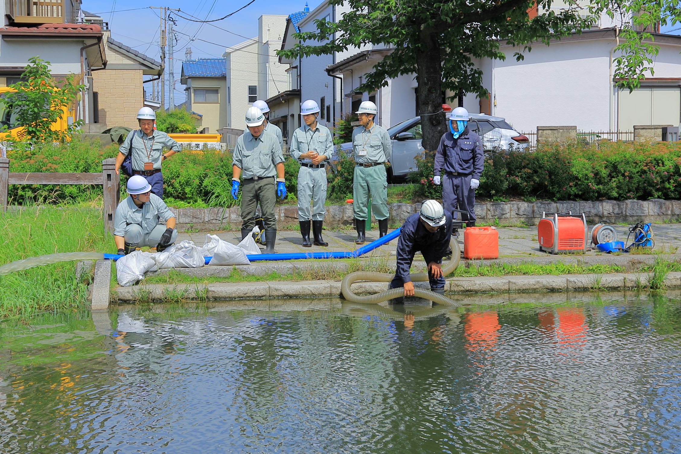 水防ポンプ訓練４