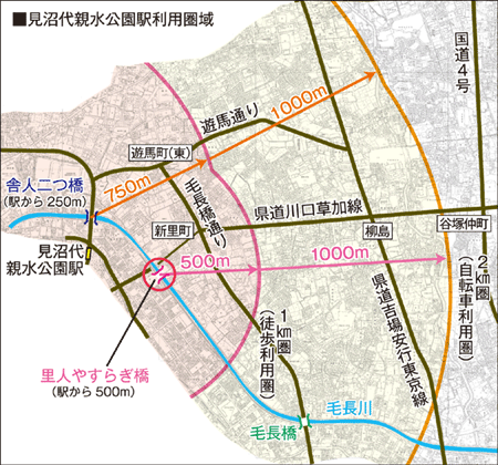 やすらぎ橋地図