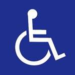 障害者のための国際シンボルマークの画像