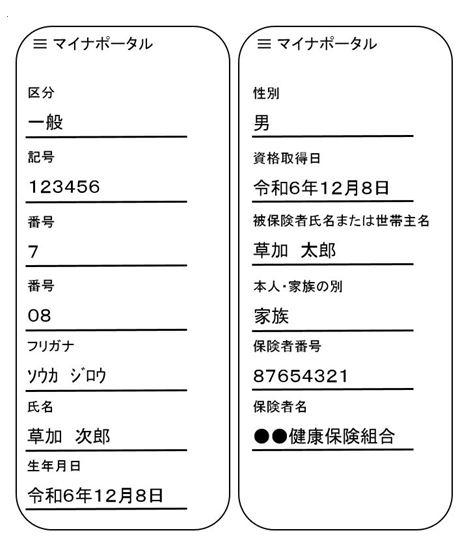 資格情報画面