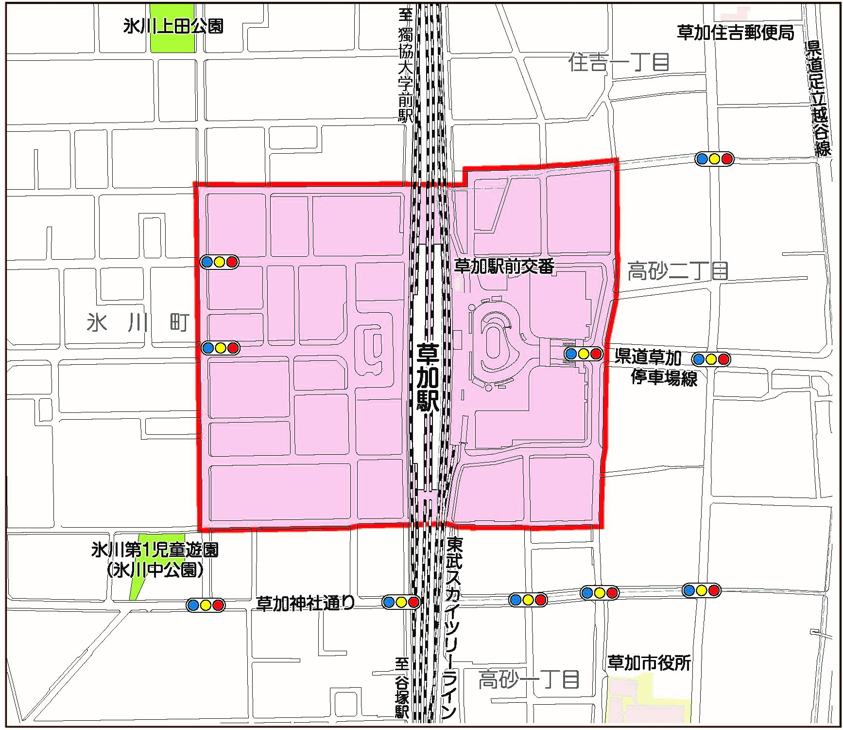 草加市の路上喫煙禁止区域 草加市役所