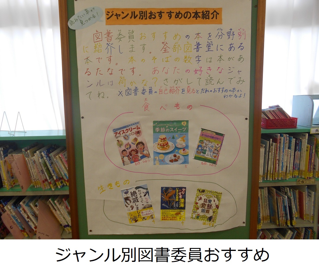 【八幡北小】ジャンル別図書委員おすすめ.JPG
