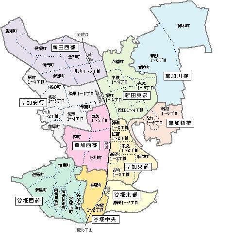 市内区分図