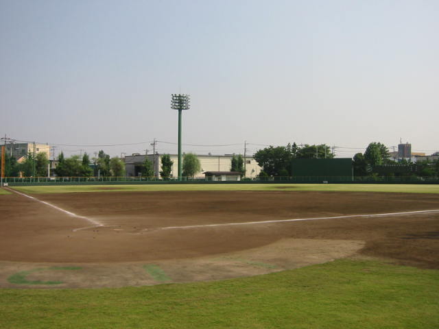 :工業団地公園野球場全景の画像