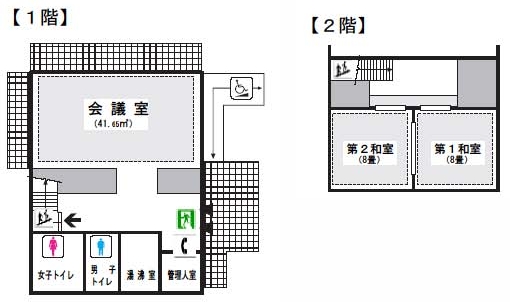 谷塚ふれあいセンター平面図の画像