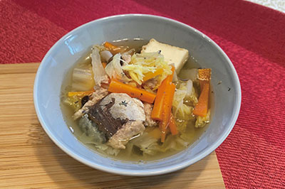 サバ缶のごちそう汁