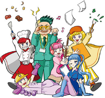 草加市SDGsまちのヒーローアカデミーキャラクター