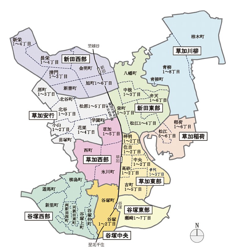 地区分け地図